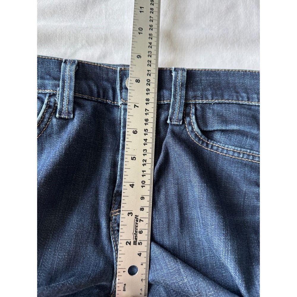 7 For All Mankind Ginger Wide Leg Flare Jeans 24 Dark Wash Boho Retro 70s Y2K - Picture 13 of 16